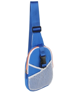 Fashion Nylon Sling Bag CJF142 BLUE